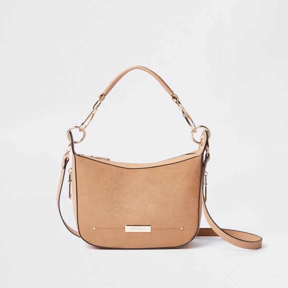river island tan cross body bag